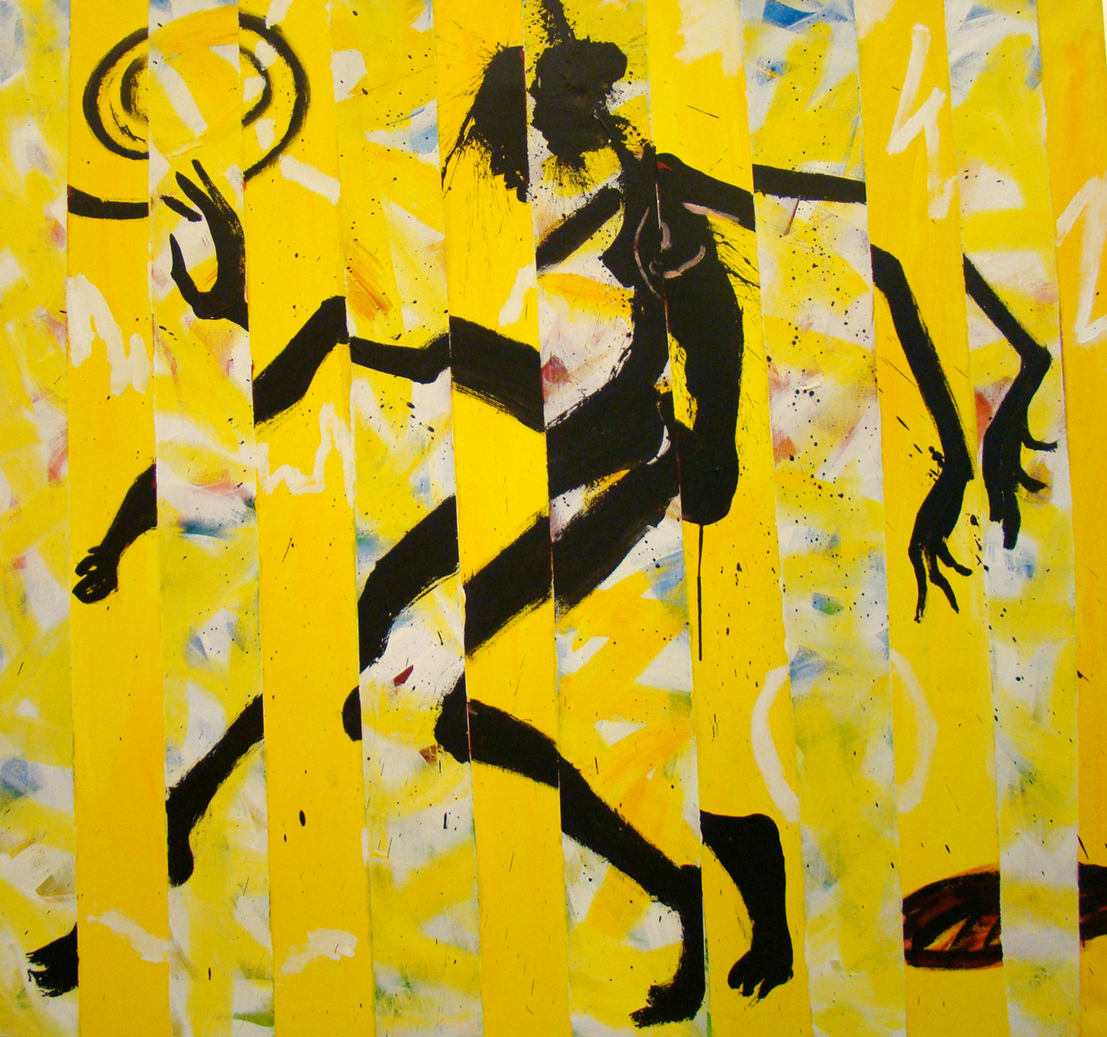 Dancing in the sun, 2009, Acryl, LW, 150 x 160 cm