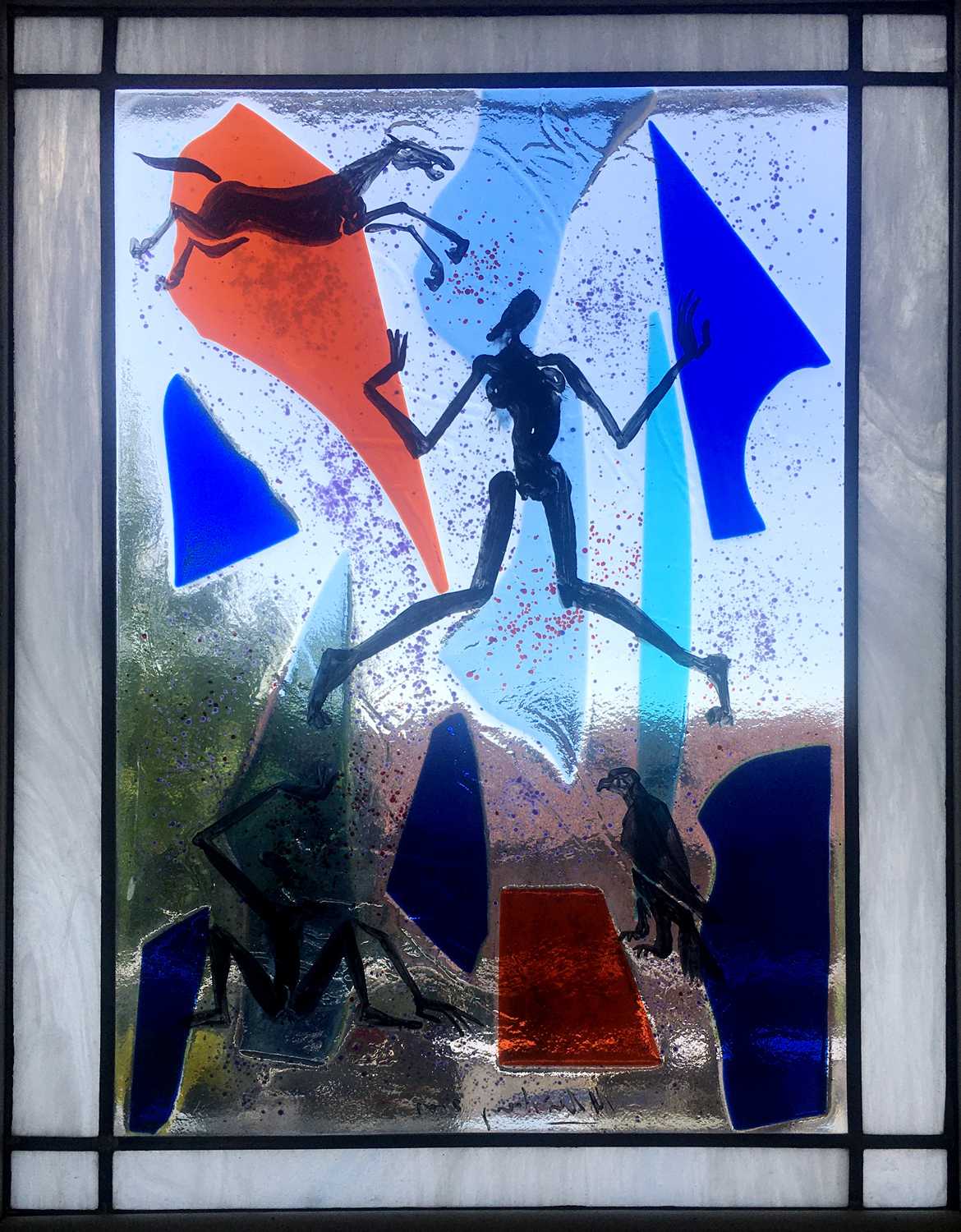 Glasbild-ca-120-x-80-cm,-Haus-Funk,-2000,-glasstudio-Funk,-Eislingen