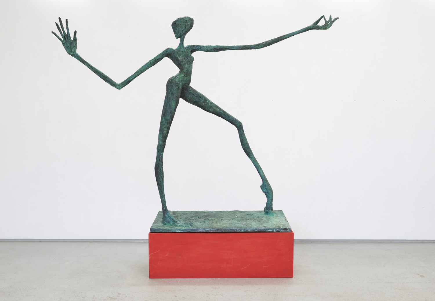 Little Eve, 2024, Bronze patiniert, 155 x 200 x 55 cm, Plinthe 100 x 50 cm, Guss Schmäke, Düsseldorf, Auflage: 6 Little-Eve